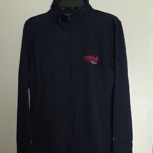 Nehru Collar FAU Navy Champion Powertrain Zipper-up Jacket Size Xtra-Large Used